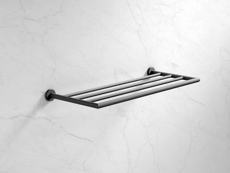 Shelf for the shower in the color black