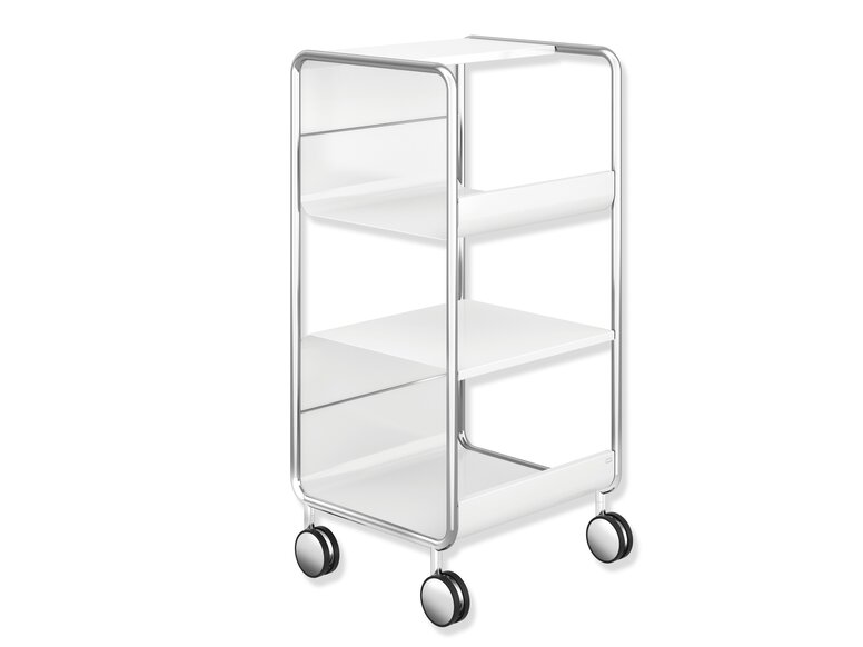 HEWI zij trolley in wit Zijtrolley in de kleur wit voor hotels