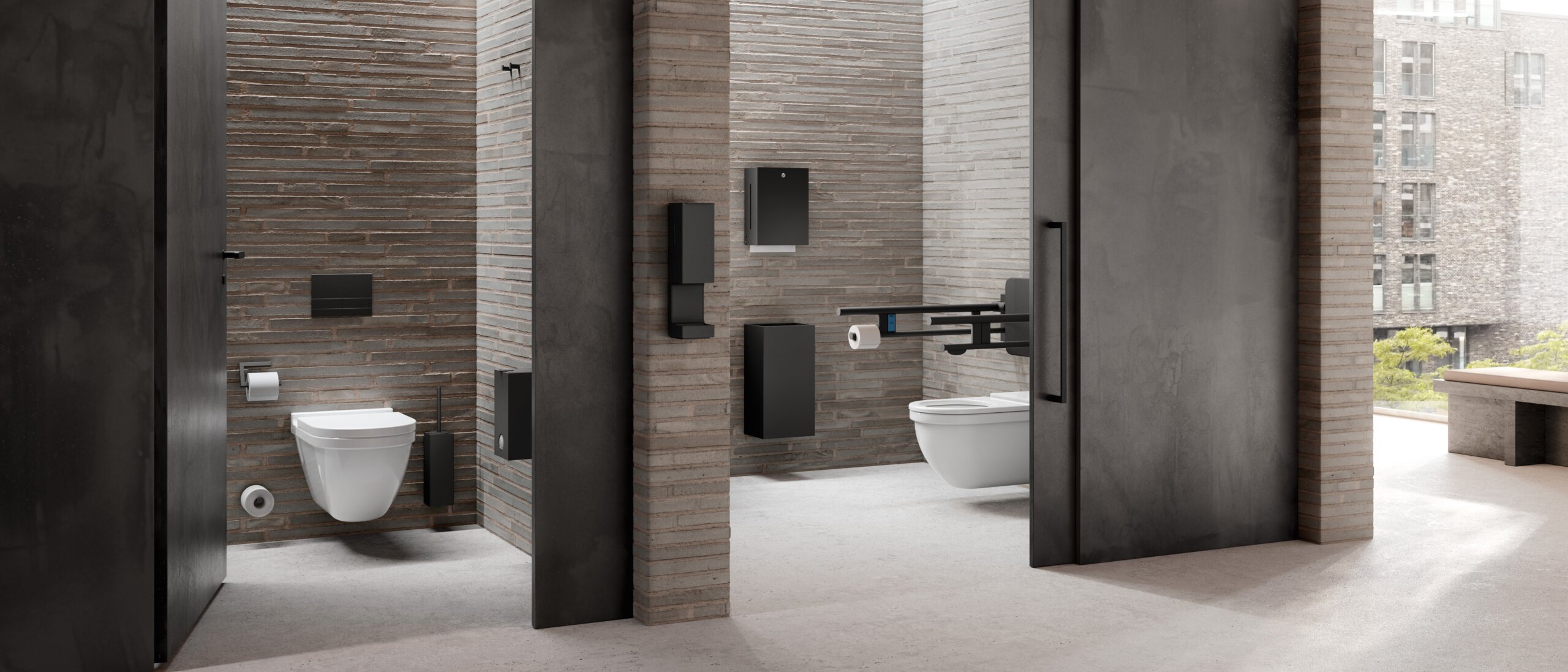 WC-cabine in een openbaar gebouw